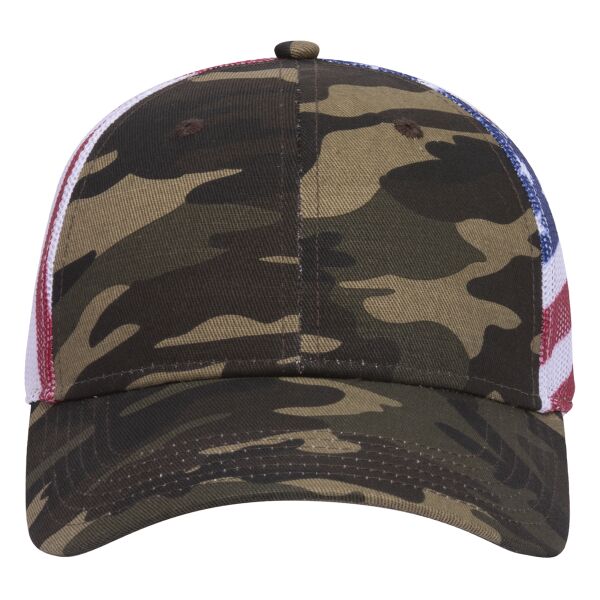 OTTO CAP 6 Panel Low Profile Mesh Back Trucker Hat Thumbnail