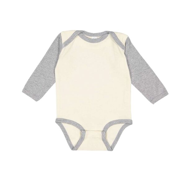 Infant Long Sleeve Baby Rib Bodysuit Thumbnail
