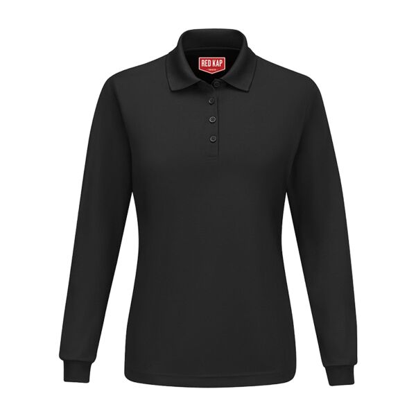 Women's Long Sleeve Performance Knit Polo Thumbnail