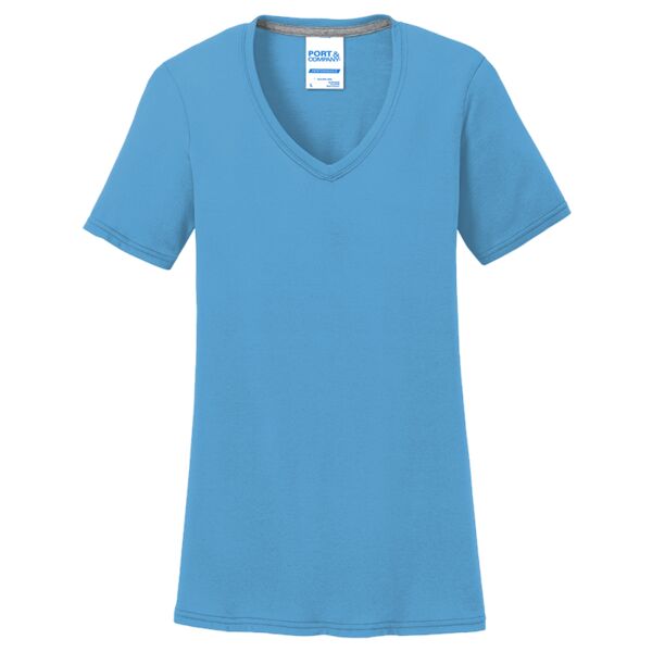 Ladies 65/35 Performance V-Neck T-Shirt Thumbnail