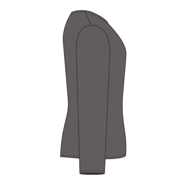 Women's Flowy Long Sleeve Tee with 2x1 Sleeves Thumbnail