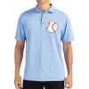 Cutter & Buck Virtue Eco Pique Tile Print Recycled Mens Polo Thumbnail